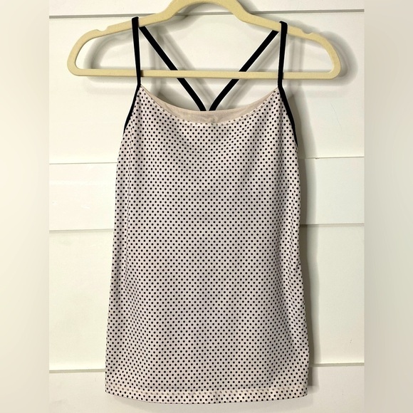 Lululemon Polka Dot Workout Tank No Bra Cups No Size - Picture 1 of 6